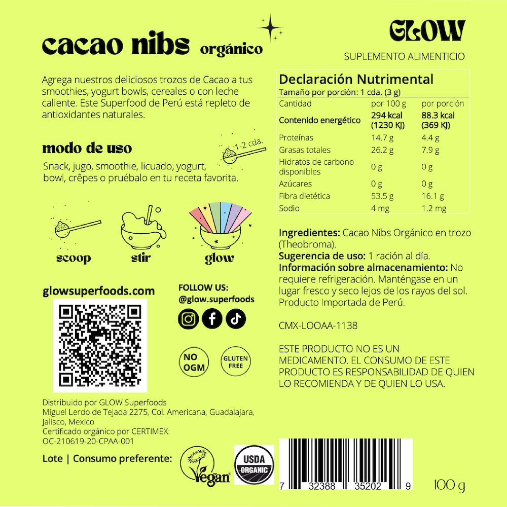 CACAO NIBS ORGÁNICO