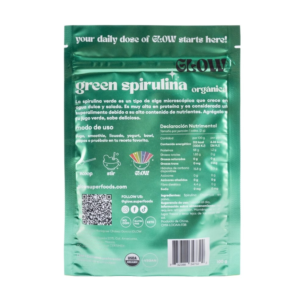 GREEN SPIRULINA ORGÁNICA